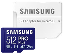 Samsung PRO Plus microSDXC 512GB + SD adaptér