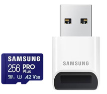 Samsung PRO Plus microSDXC 256GB + USB-A adaptér