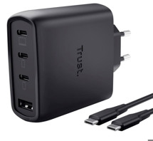 TRUST GaN MAXO 65W nabíječka černá