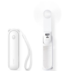 Jisulife Life8 2000mAh přenosný ruční ventilátor bílý