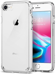 Spigen Ultra Hybrid 2 odolný zadní kryt pro Apple iPhone SE 2022 / 2020 / 7 / 8 čirý