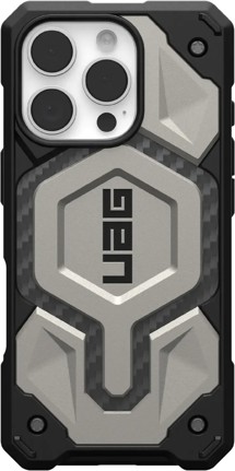 UAG Monarch Pro MagSafe odolný zadní kryt pro Apple iPhone 16 Pro titanový
