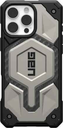 UAG Monarch Pro MagSafe odolný zadní kryt pro Apple iPhone 16 Pro Max titanový