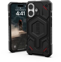 UAG Monarch Pro MagSafe odolný zadní kryt pro Apple iPhone 16 kevlarově černý