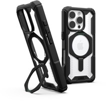 UAG Plasma XTE odolný zadní kryt se stojánkem a MagSafe magnety pro Apple iPhone 16 Pro černý / čirý