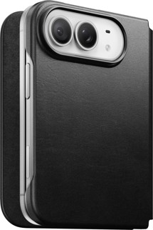Nomad Traditional Leather Folio kožené flipové pouzdro pro Apple iPhone Duo černé