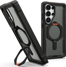 UAG Plasma XTE odolný zadní kryt se stojánkem a MagSafe magnety pro Samsung Galaxy S26 Ultra černý / oranžový