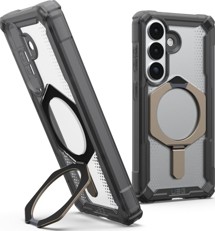 UAG Plasma XTE odolný zadní kryt se stojánkem a MagSafe magnety pro Samsung Galaxy S26 matný / titanový