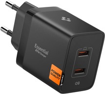 Spigen Essential 47W USB-C nabíječka bez kabelu černá (EE472EU)