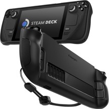Spigen Rugged Armor odolný zadní kryt pro Valve Steam Deck / Steam Deck OLED černý