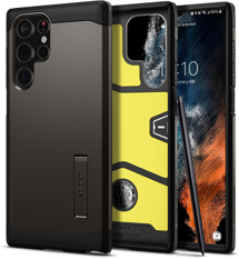 Spigen Tough Armor odolný zadní kryt pro Samsung Galaxy S22 Ultra šedý