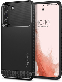 Spigen Rugged Armor odolný zadní kryt pro Samsung Galaxy S22 černý