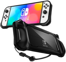 Spigen Rugged Armor odolný zadní kryt pro Nintendo Switch OLED černý