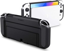 Spigen Thin Fit zadní kryt se stojánkem pro Nintendo Switch OLED černý