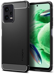Spigen Rugged Armor odolný zadní kryt pro POCO X5 / Xiaomi Redmi Note 12 5G černý