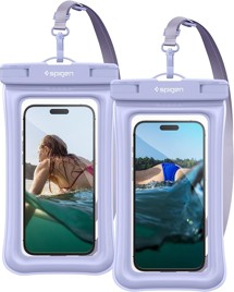 Spigen Aqua Shield A610 voděodolné plovoucí pouzdro na mobil s IPX8 modré 2ks