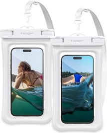 Spigen Aqua Shield A610 voděodolné plovoucí pouzdro na mobil s IPX8 bílé 2ks