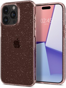 Spigen Liquid Crystal Glitter zadní kryt pro Apple iPhone 15 Pro Max růžový