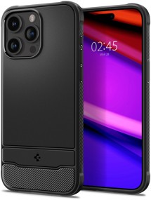 Spigen Rugged Armor odolný zadní kryt s podporou MagSafe pro Apple iPhone 15 Pro Max černý