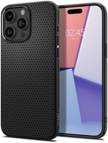 Spigen Liquid Air zadní kryt pro Apple iPhone 15 Pro Max černý