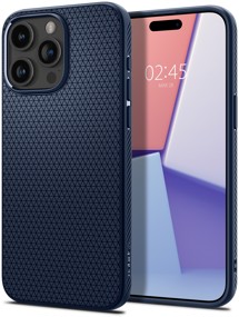 Spigen Liquid Air zadní kryt pro Apple iPhone 15 Pro Max modrý