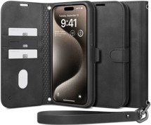Spigen Wallet S Pro flipové pouzdro pro Apple iPhone 15 Pro Max černé