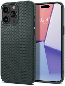 Spigen Liquid Air zadní kryt pro Apple iPhone 15 Pro zelený