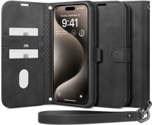 Spigen Wallet S Pro flipové pouzdro pro Apple iPhone 15 Pro černé