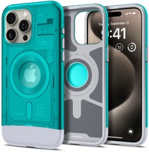 Spigen Classic C1 zadní kryt s podporou MagSafe pro Apple iPhone 15 Pro modrý