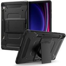 Spigen Tough Armor Pro odolný zadní kryt se zabudovaným stojánkem pro Samsung Galaxy Tab S9 černý
