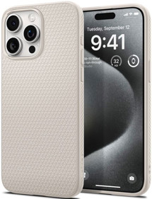 Spigen Liquid Air zadní kryt pro Apple iPhone 15 Pro šedý