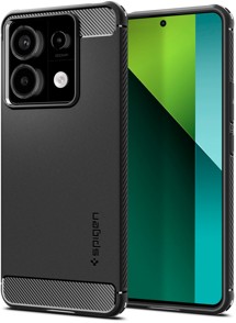 Spigen Rugged Armor odolný zadní kryt pro Xiaomi Redmi Note 13 Pro 5G / POCO X6 černý