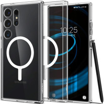 Spigen Ultra Hybrid OneTap zadní kryt s podporou Magsafe pro Samsung Galaxy S24 Ultra čirý