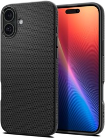 Spigen Liquid Air zadní kryt pro Apple iPhone 16 Plus černý