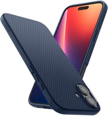 Spigen Liquid Air zadní kryt pro Apple iPhone 16 Plus modrý