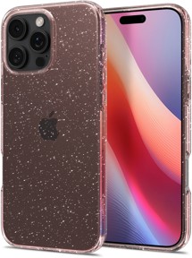 Spigen Liquid Crystal Glitter zadní kryt pro Apple iPhone 16 Pro růžový