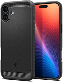 Spigen Rugged Armor odolný zadní kryt s podporou MagSafe pro Apple iPhone 16 černý