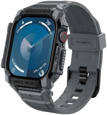 Spigen Rugged Armor Pro kompletní pouzdro s řemínkem pro Apple Watch Series 10 46mm šedé