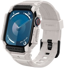 Spigen Rugged Armor Pro kompletní pouzdro s řemínkem pro Apple Watch Series 10 46mm béžové