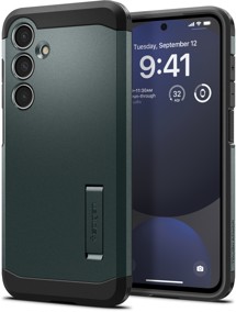 Spigen Tough Armor odolný zadní kryt pro Samsung Galaxy S24 FE zelený