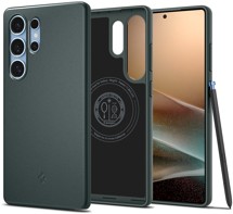 Spigen Thin Fit tenký zadní kryt s podporou MagSafe pro Samsung Galaxy S25 Ultra zelený