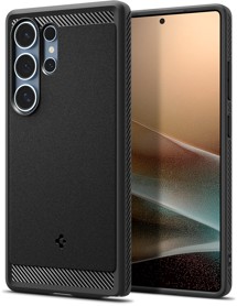 Spigen Rugged Armor odolný zadní kryt s podporou MagSafe pro Samsung Galaxy S25 Ultra černý