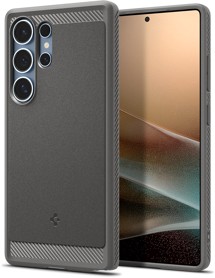 Spigen Rugged Armor odolný zadní kryt s podporou MagSafe pro Samsung Galaxy S25 Ultra šedý