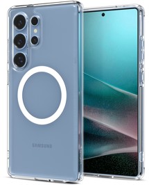 Spigen Ultra Hybrid zadní kryt s podporou MagSafe pro Samsung Galaxy S25 Ultra bílý