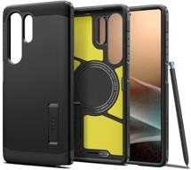 Spigen Tough Armor odolný zadní kryt s podporou MagSafe pro Samsung Galaxy S25 Ultra černý