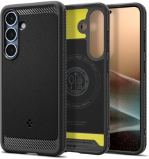 Spigen Rugged Armor odolný zadní kryt s podporou MagSafe pro Samsung Galaxy S25+ černý