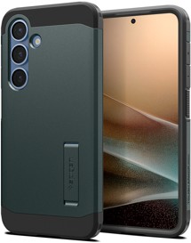 Spigen Tough Armor odolný zadní kryt s podporou MagSafe pro Samsung Galaxy S25+ zelený