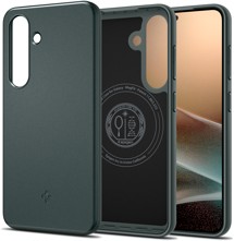 Spigen Thin Fit tenký zadní kryt s podporou MagSafe pro Samsung Galaxy S25 zelený