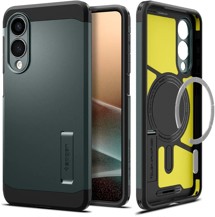 Spigen Tough Armor odolný zadní kryt s podporou MagSafe pro Samsung Galaxy S25 Edge zelený