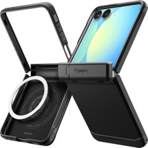 Spigen Tough Armor Pro odolný zadní kryt se stojánkem a MagSafe pro Samsung Galaxy Z Flip7 černý
